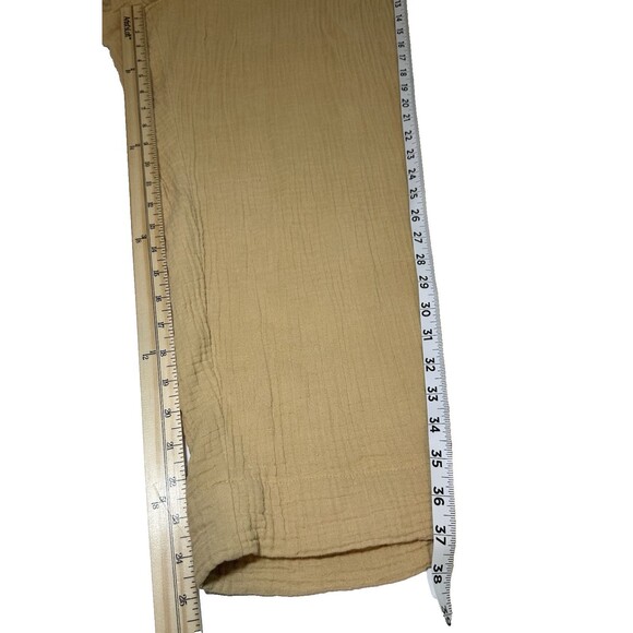 MADEWELL Lightspun Huston Pull On Crop Pants Desert Dune Cotton Women's XL - Picture 10 of 10